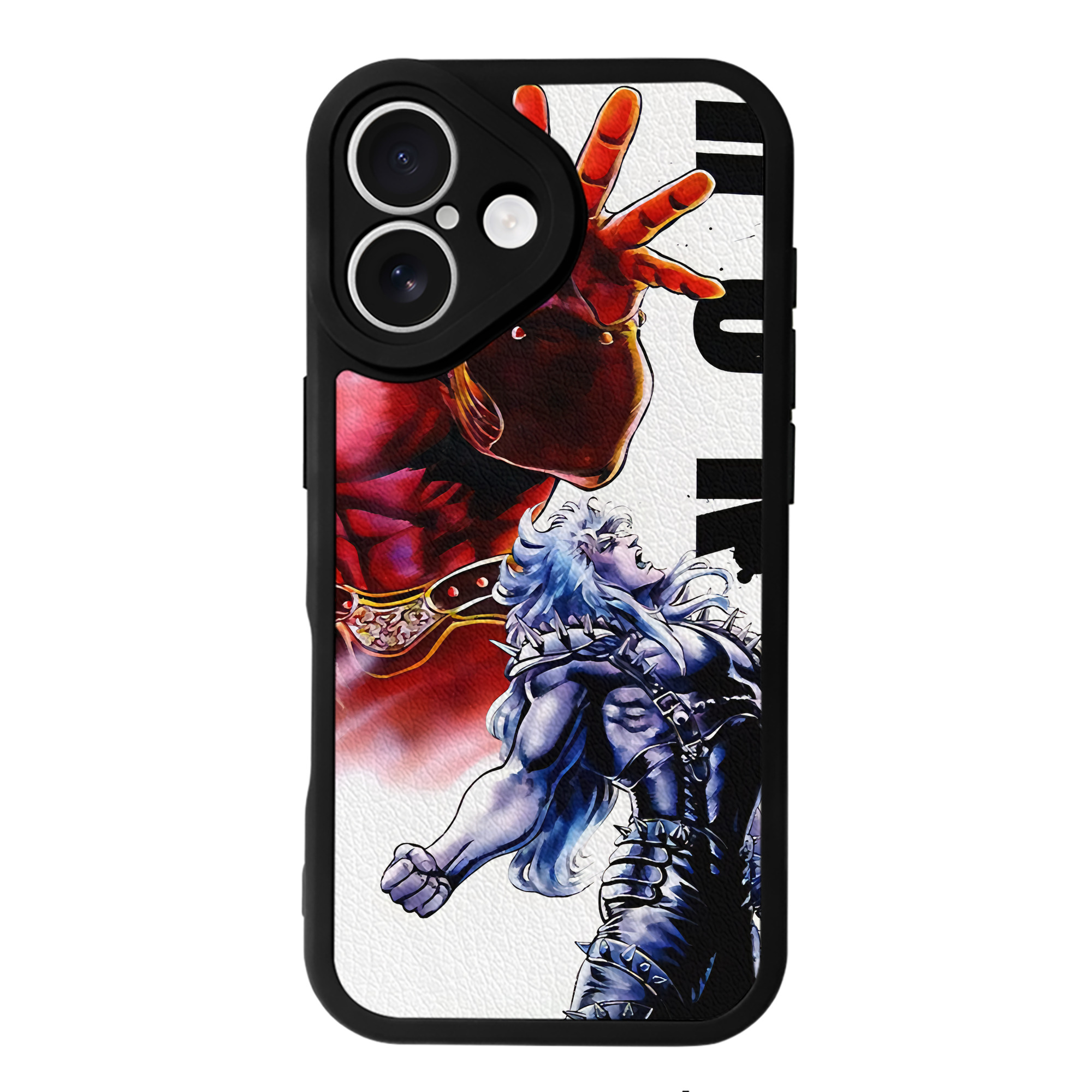 （画像用） 北斗の拳 Fist of the North Star 【iPhone 16シリーズ対応】シリコンスマホケース（レザー調） 材質：シリコン